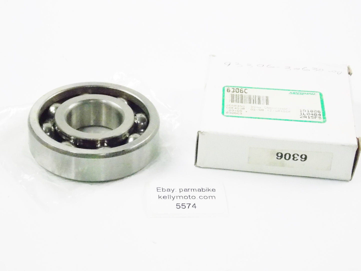 YAMAHA 2002-2008 CRF450R | 2003-2009 WR450F | 2014 YZ250 BEARING 93306-30630-00 - MotoRaider