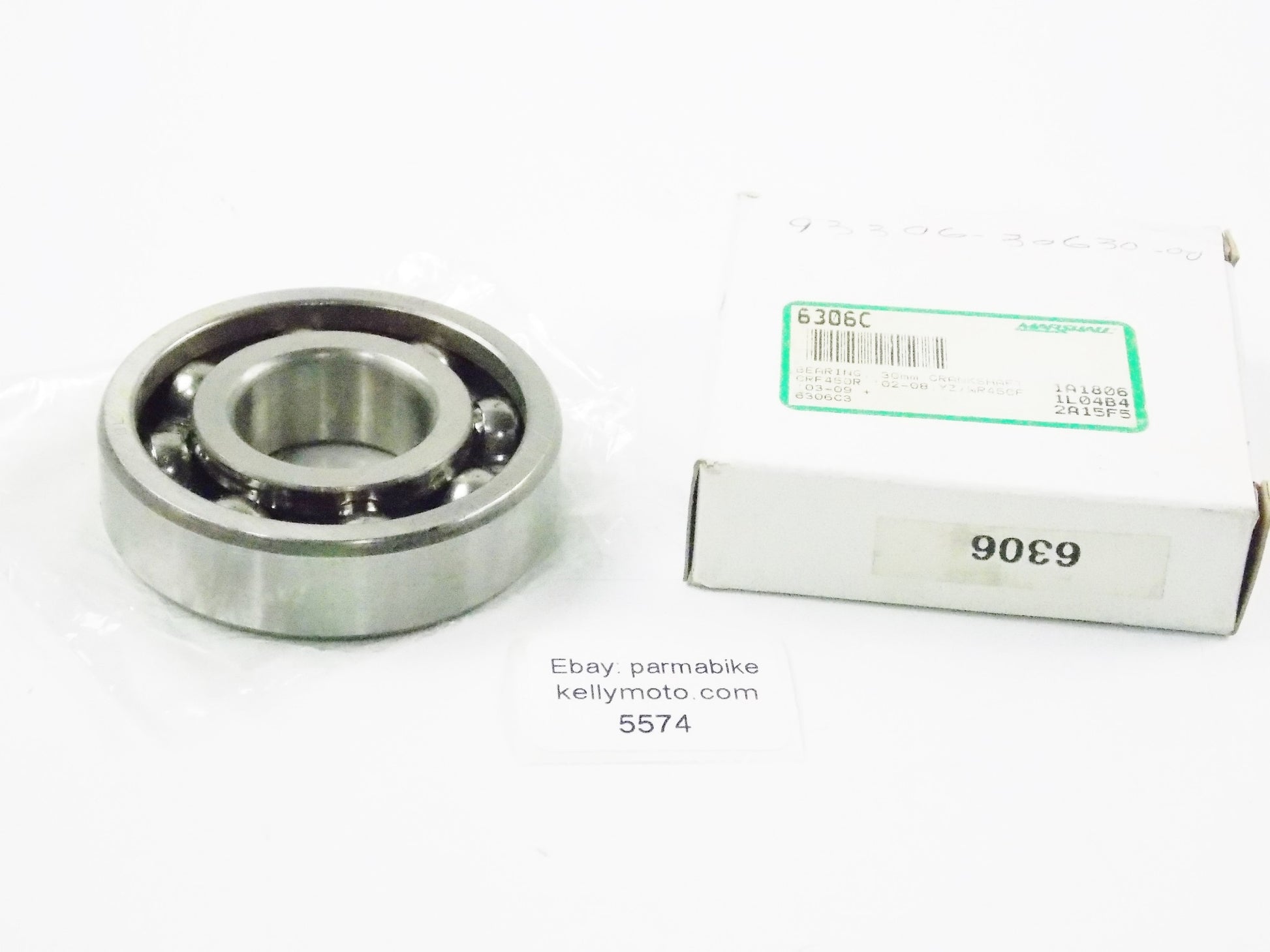 YAMAHA 2002-2008 CRF450R | 2003-2009 WR450F | 2014 YZ250 BEARING 93306-30630-00 - MotoRaider