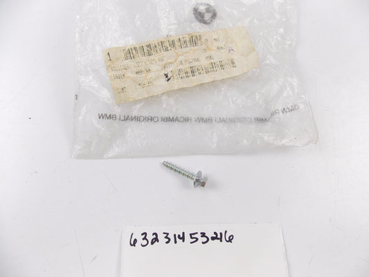 NOS OEM BMW 1987-1990 K100 88 1986-1991 K100LT 87 85-95 K75S SCREW 63231453216 - MotoRaider