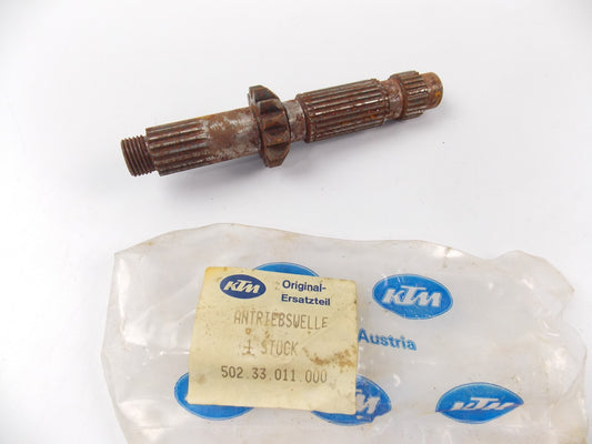 NOS OEM KTM 1987 125 MX ENGINE TYPE 502 COUNTERSHAFT 13 T. TRANSMISSION I - MotoRaider