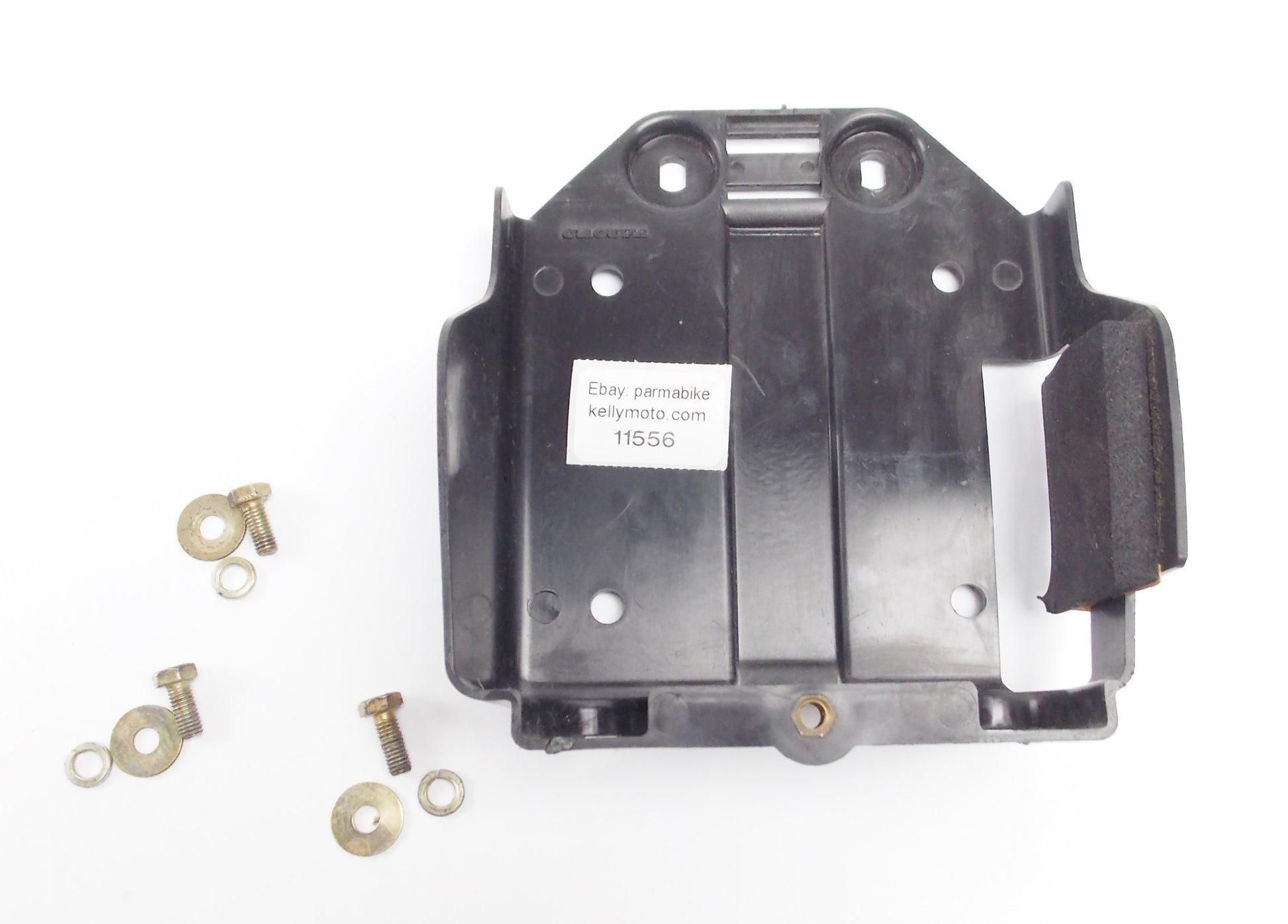 1986 CAGIVA ELEFANTRE 125 BATTERY BOX TRAY HOLDER + SCREWS ELEFANT-3 - MotoRaider