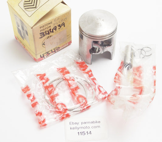 NOS MALOSSI 344939 PISTON+RINGS+PIN+CLIPS SET CPL D 43.4mm PIAGGIO CIAO/SI/BOXER - MotoRaider
