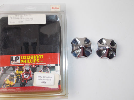 LOCKHART PHILLIPS SUZUKI 2006-2007 GSXR CHROME DRILLER FRAME SLIDERS LP431-2005 - MotoRaider