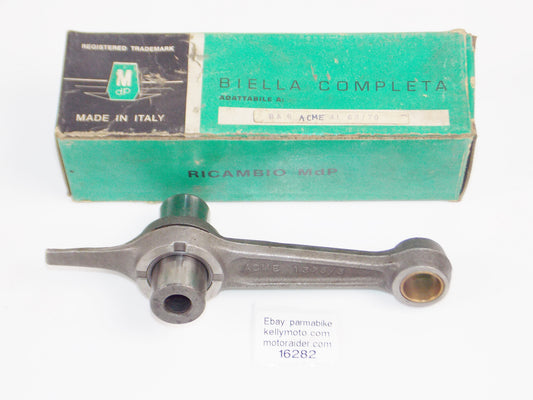 MDP BA 6 CONNECTING ROD+PIN+BEARING ACME AL 60/70 OVERALL LENGTH 184 mm - MotoRaider