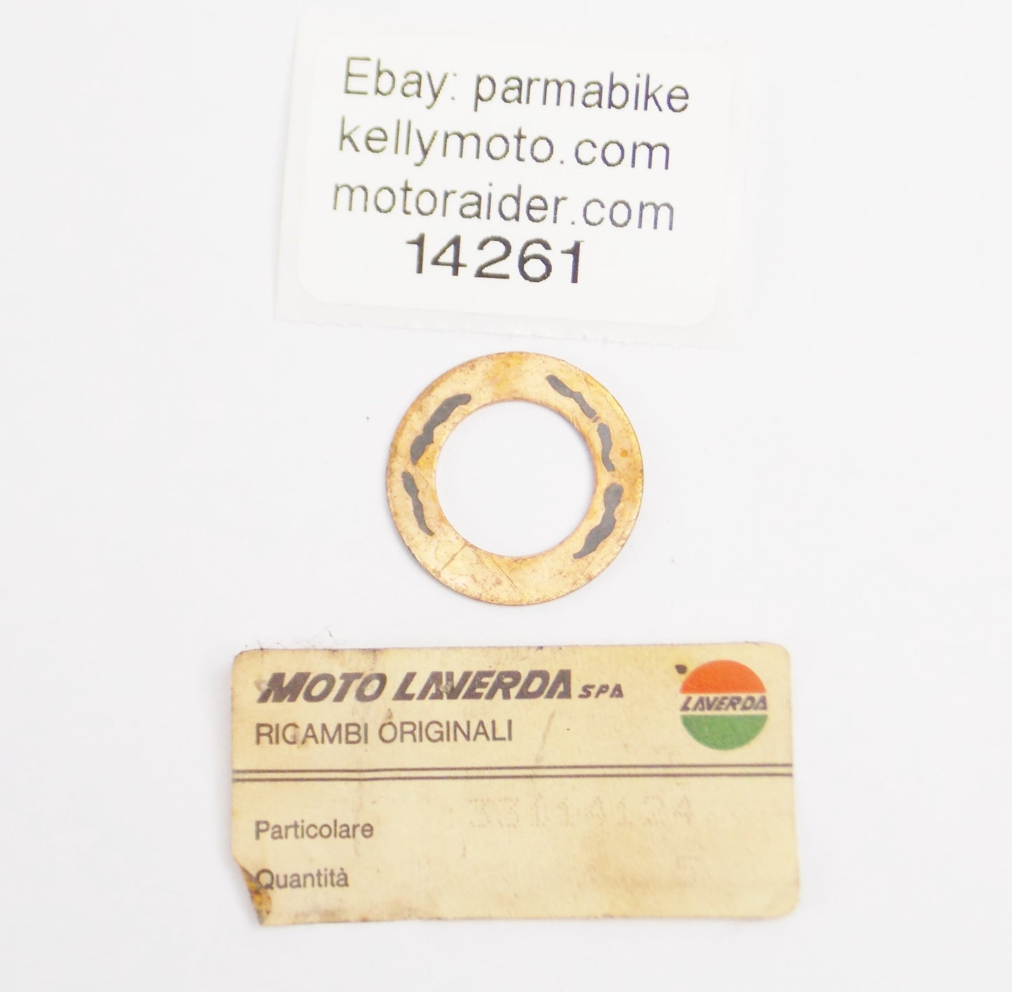 OEM LAVERDA ENGINE OIL DRAIN PLUG COPPER WASHER SEAL GASKET 33114124 33 114 124 - MotoRaider
