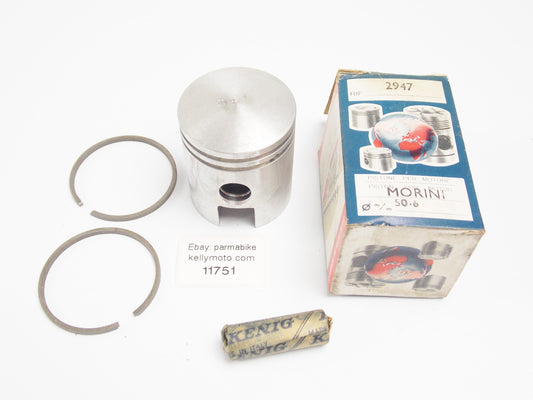 NOS ASSO WERKE 2947 PISTON + RINGS + PIN + D. 50.6 mm (I) FRANCO MORINI - MotoRaider