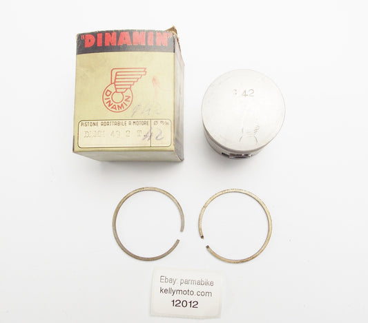 NOS DINAMIN PISTON + RINGS + PIN D. 42 mm DEMM 49cc 2-STROKE - MotoRaider