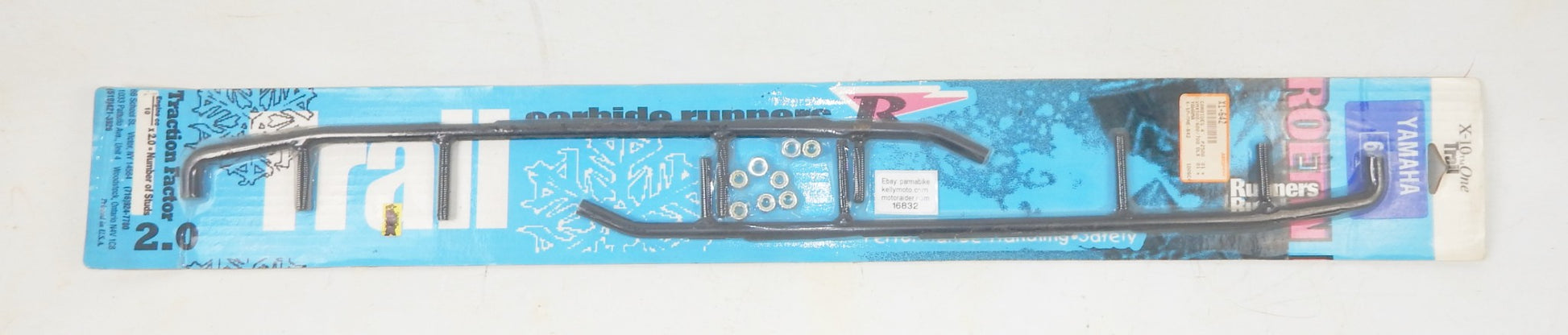 ROETIN TRAIL CARBIDES SKI RUNNERS WEARBARS RULES 4" YAMAHA PZ500 X-10-ONE-642 - MotoRaider
