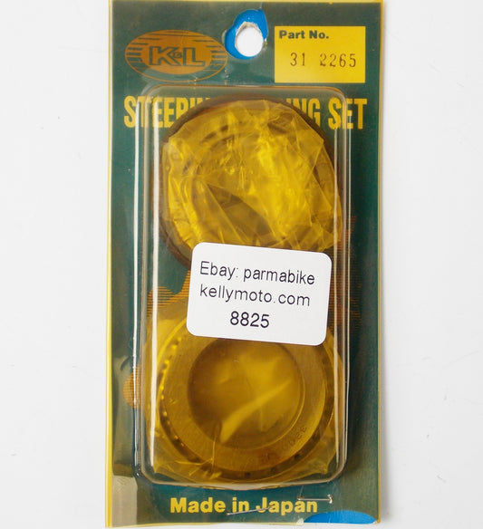 K&L YAMAHA SUZUKI KAWASAKI STEERING STEM SHAFT RACE & BEARING KIT 31-2265 - MotoRaider
