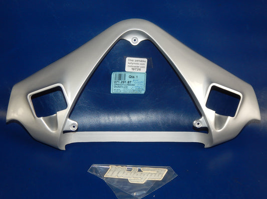 OEM MALAGUTIF12 2.5 DISC BRAKE UPPER HANDLEBAR FAIRING COVER POLISHED SILVER - MotoRaider