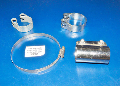 MIXED EXHAUST PIPE CLAMPS 31 35 80-100 NORMA VINTAGE BMW CAGIVA DUCATI - MotoRaider