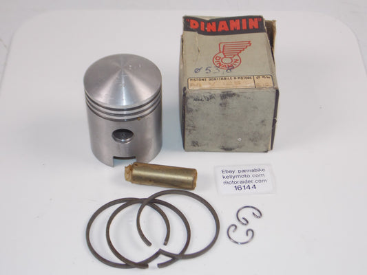 DINAMIN MOTORCYCLE PISTON 53.8 MM+RINGS+PIN 15MM+CIRCLIP MV 125 SPORT # 16144 - MotoRaider