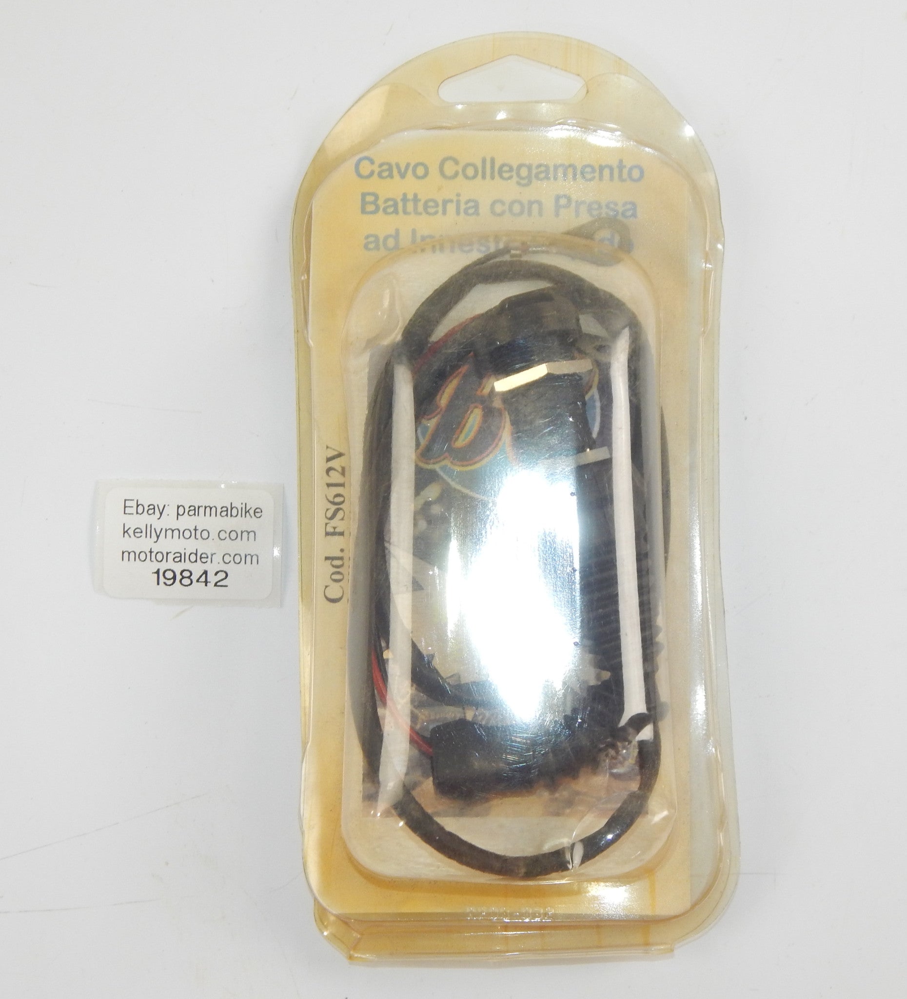 MOTORCYCLE BC ACCESSORIES FS612V CIGAR SOCKET 12 mm DIN.4165 12V (BMW TYPE) - MotoRaider