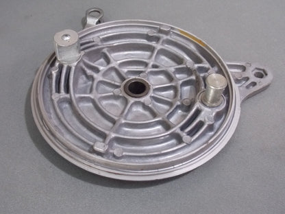 NOS OEM SUZUKI 1970's GT250 T500 BRAKE HUB PLATE W/ACTUATOR LEVER 200mm - MotoRaider