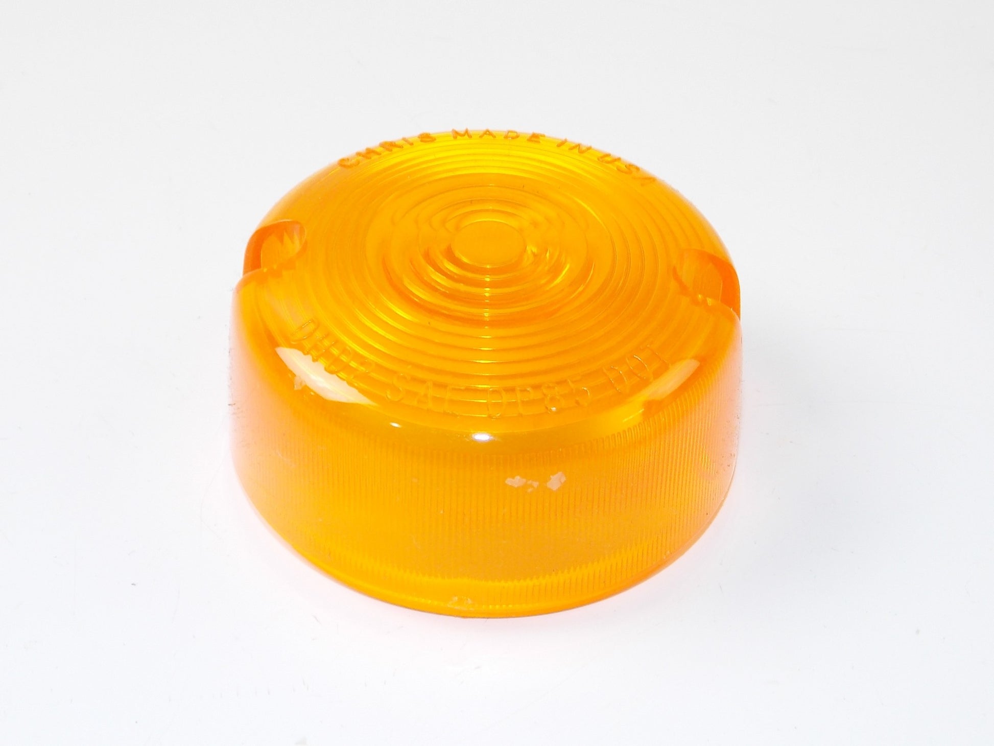 NOS OEM 1986 UP CHROME SPECIALTIES REAR TURN INDICATOR LIGHT LENS AMBER 330624 - MotoRaider