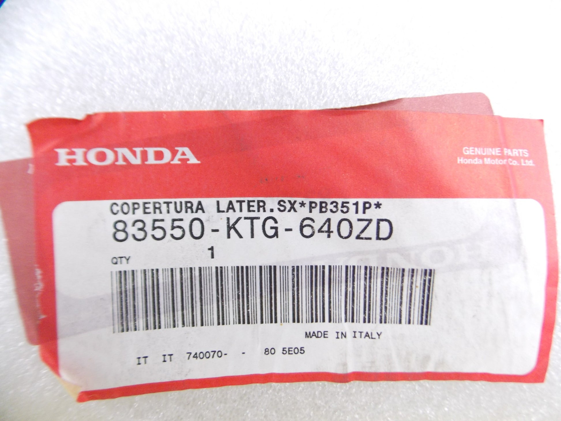 HONDA 2005-2007 SH150  SCOOTER COVER LEFT BODY FAIRING DEEP BLUE 83550-KTG-640ZD - MotoRaider