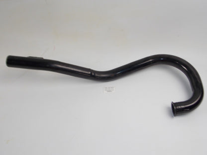 VINTAGE EXHAUST PIPE 4ST MOTOR OD=38mm FLANGE 45mm MORINI DUCATI CAGIVA BLACK - MotoRaider