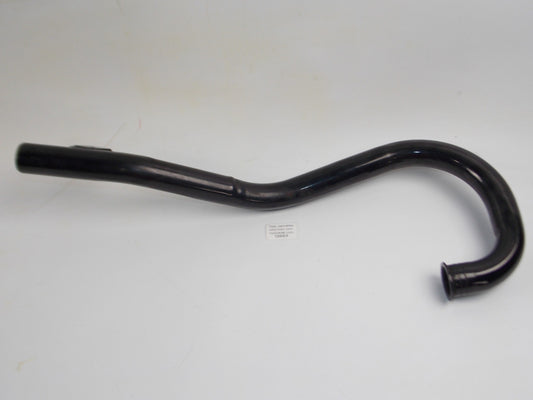 VINTAGE EXHAUST PIPE 4ST MOTOR OD=38mm FLANGE 45mm MORINI DUCATI CAGIVA BLACK - MotoRaider