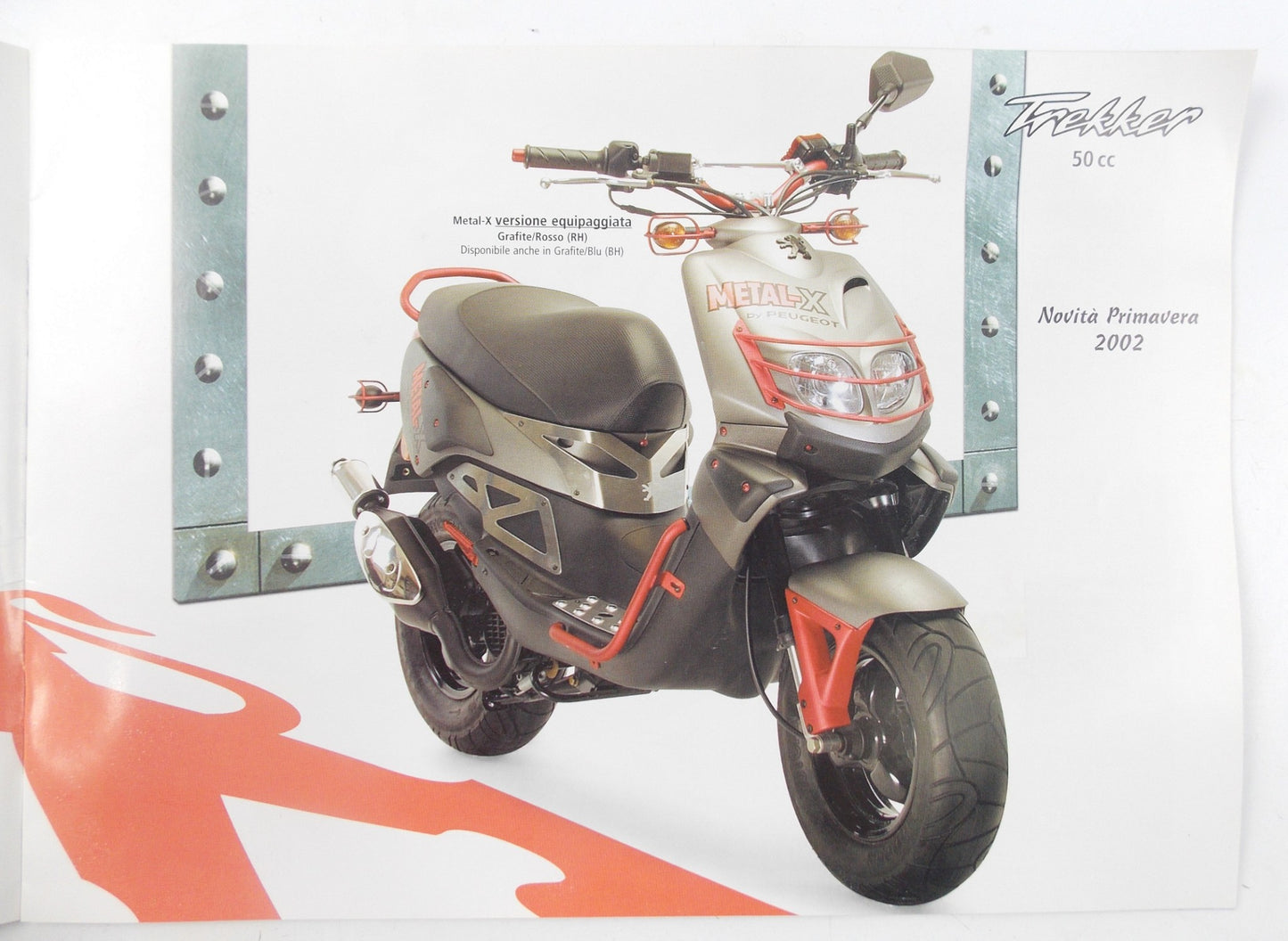 2002 PEUGEOT TREKKER 50cc SALE DEALER BROCHURE PAMPHLET ITALIAN - MotoRaider