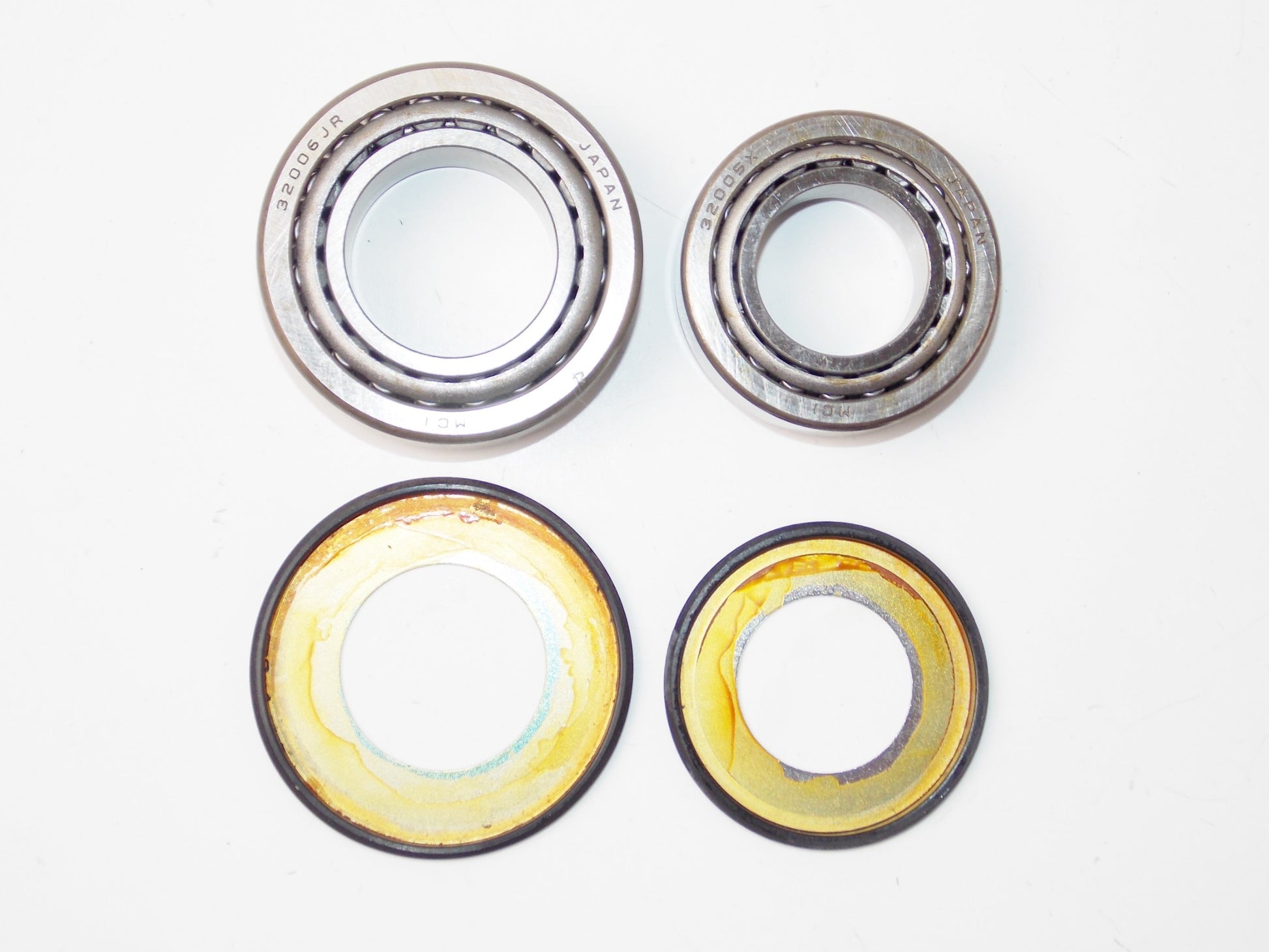 K&L YAMAHA SUZUKI KAWASAKI STEERING STEM SHAFT RACE & BEARING KIT 31-2265 - MotoRaider