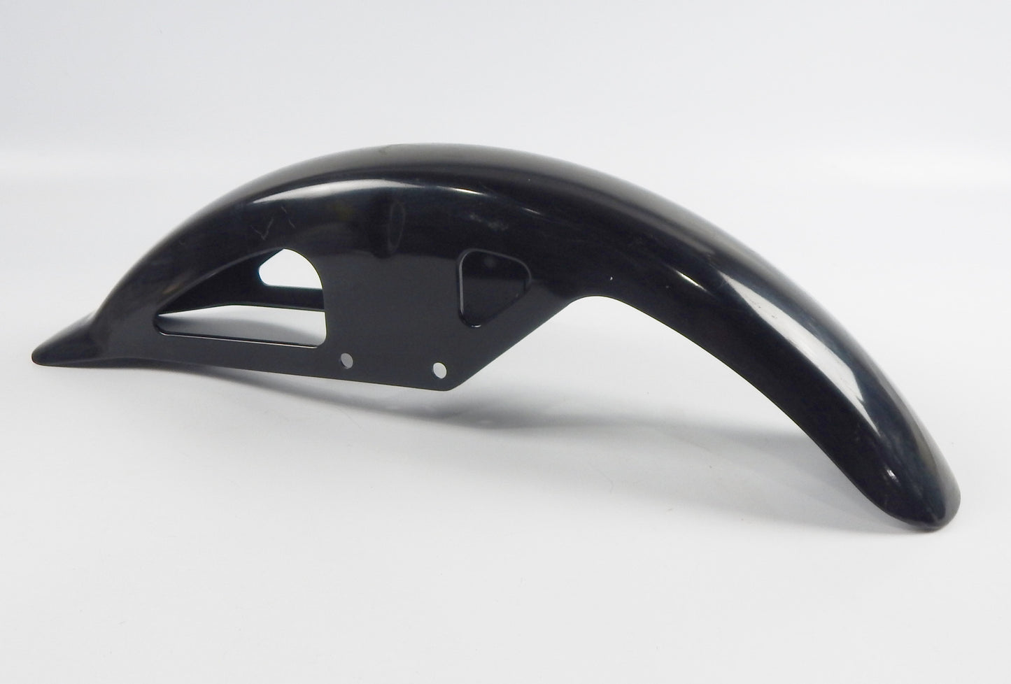1980's FRONT FENDER BLACK STEEL L=28" W=5" SUZUKI GSE500 VINTAGE MOTORCYCLE - MotoRaider