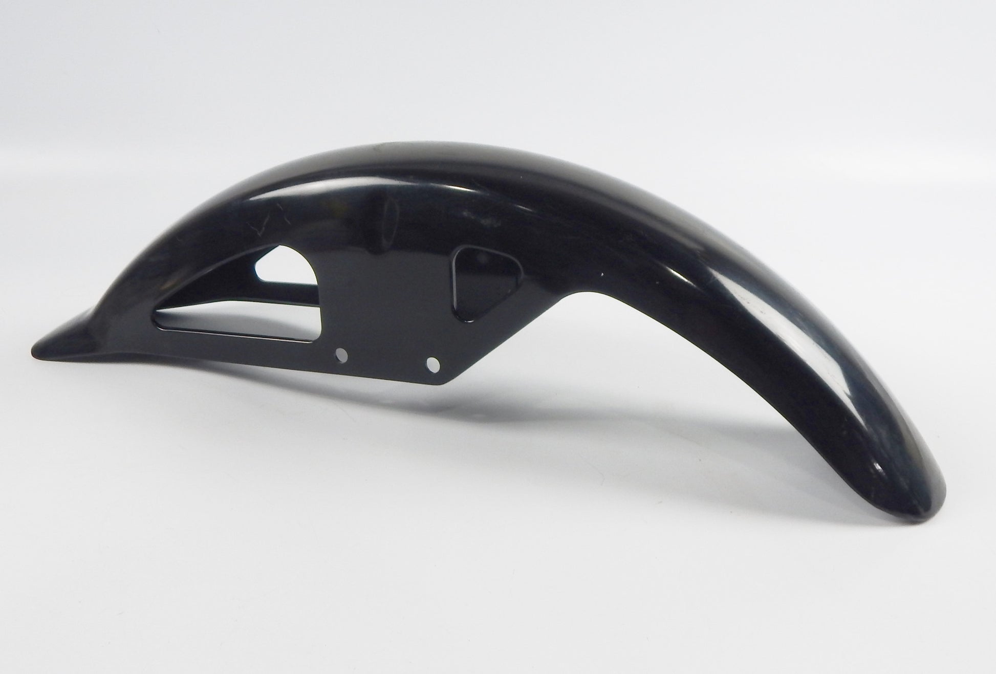 1980's FRONT FENDER BLACK STEEL L=28" W=5" SUZUKI GSE500 VINTAGE MOTORCYCLE - MotoRaider
