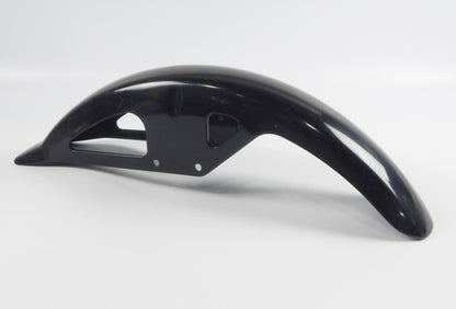 1980's FRONT FENDER BLACK STEEL L=28" W=5" SUZUKI GSE500 VINTAGE MOTORCYCLE - MotoRaider