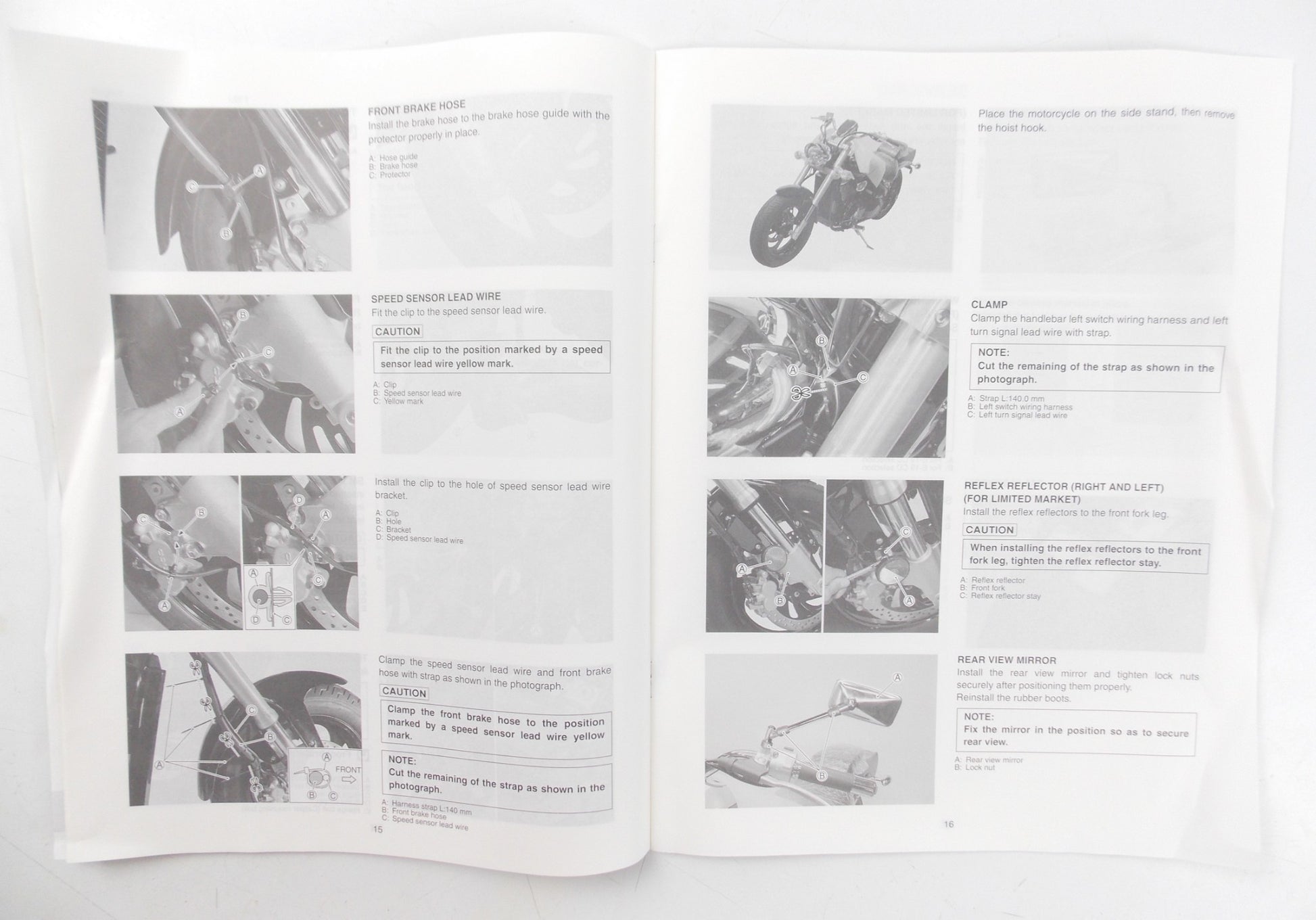 SUZUKI 2005 VZ800K5 SET-UP ASSEMBLY MANUAL PAMPHLET BROCHURE 99505-01175-01E - MotoRaider