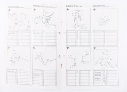 OEM YAMAHA 1989 XV535 ASSEMBLY MANUAL ENGLISH, ITALIAN, GERMAN 3BR-28107-W0 - MotoRaider