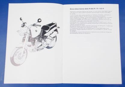 ORIGINAL BMW 1994 R850 1100R DEALER SALES FORCE TECHNICAL INFORMATION ITALIAN - MotoRaider
