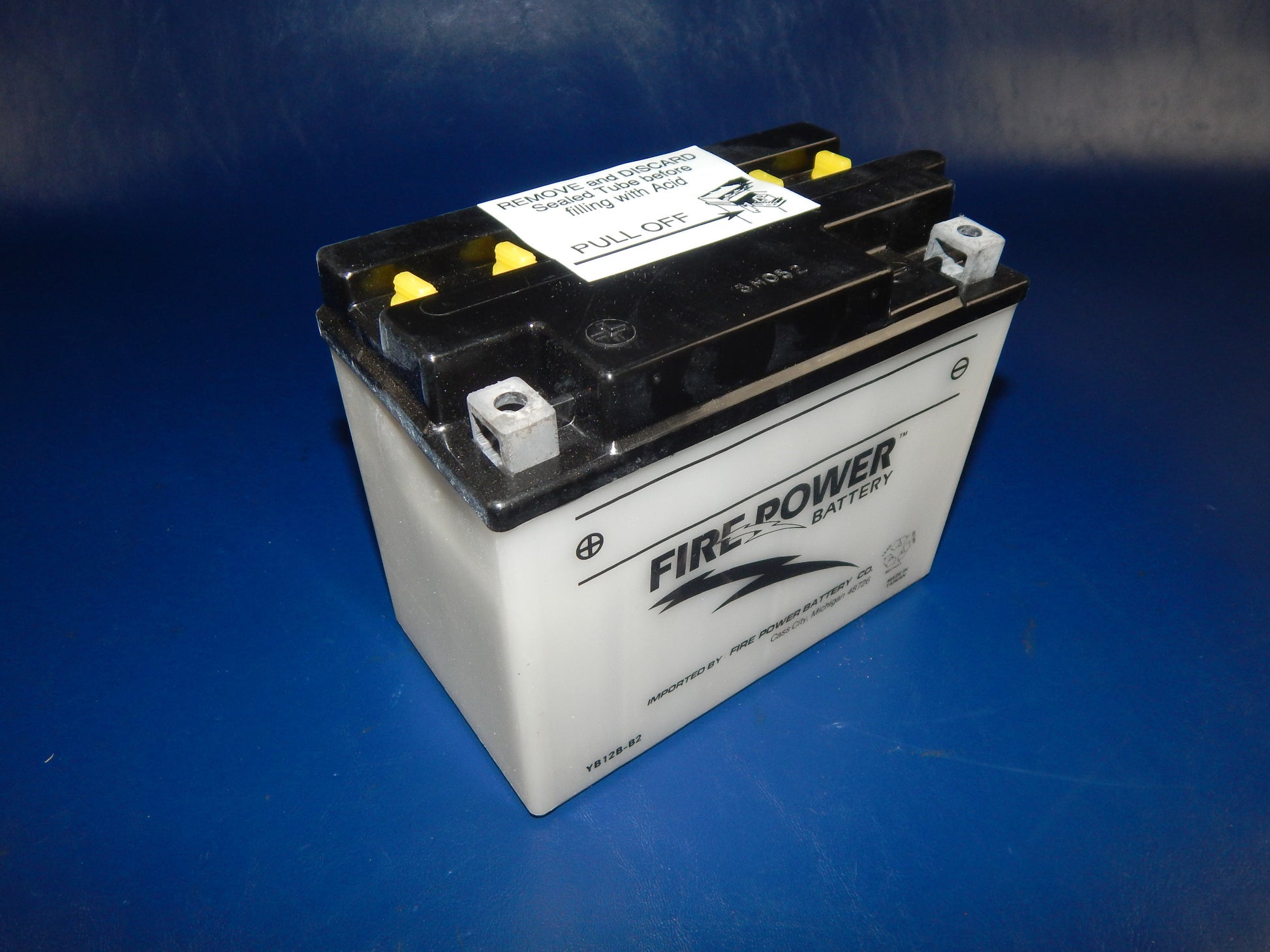 FIRE POWER MOTORCYCLES BATTERY YB12B-B2 SNOWMOBILE QUAD MOPED ATV - MotoRaider