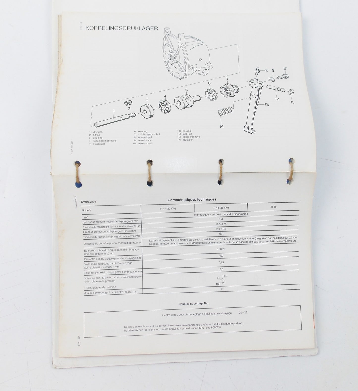 1980 BMW R45/R65 REPAIRING BOOK DEALER MANUAL FRENCH ITALIAN SPANISH DUTCH - MotoRaider