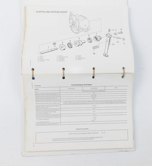 1980 BMW R45/R65 REPAIRING BOOK DEALER MANUAL FRENCH ITALIAN SPANISH DUTCH - MotoRaider