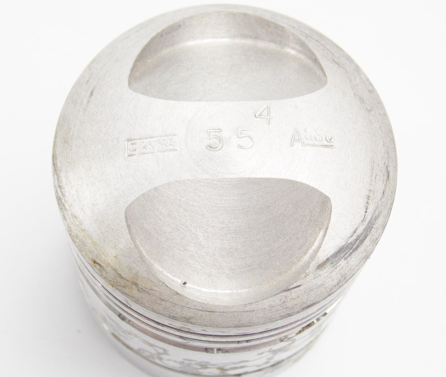 NOS ASSO WERKE PISTON+PIN+RINGS+CLIPS SET CPL 55.4 mm FB MONDIAL 125cc CHAMPION - MotoRaider