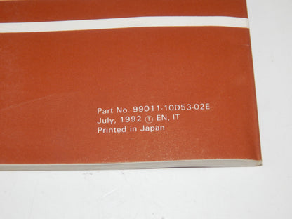 1992 SUZUKI GSF400 USER OWNER MANUAL BOOK 99011-10D53-02E ITALIAN ENGLISH - MotoRaider