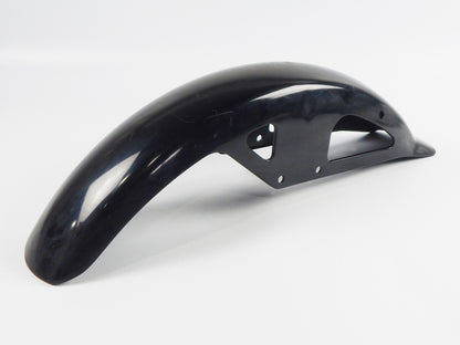 1980's FRONT FENDER BLACK STEEL L=28" W=5" SUZUKI GSE500 VINTAGE MOTORCYCLE - MotoRaider