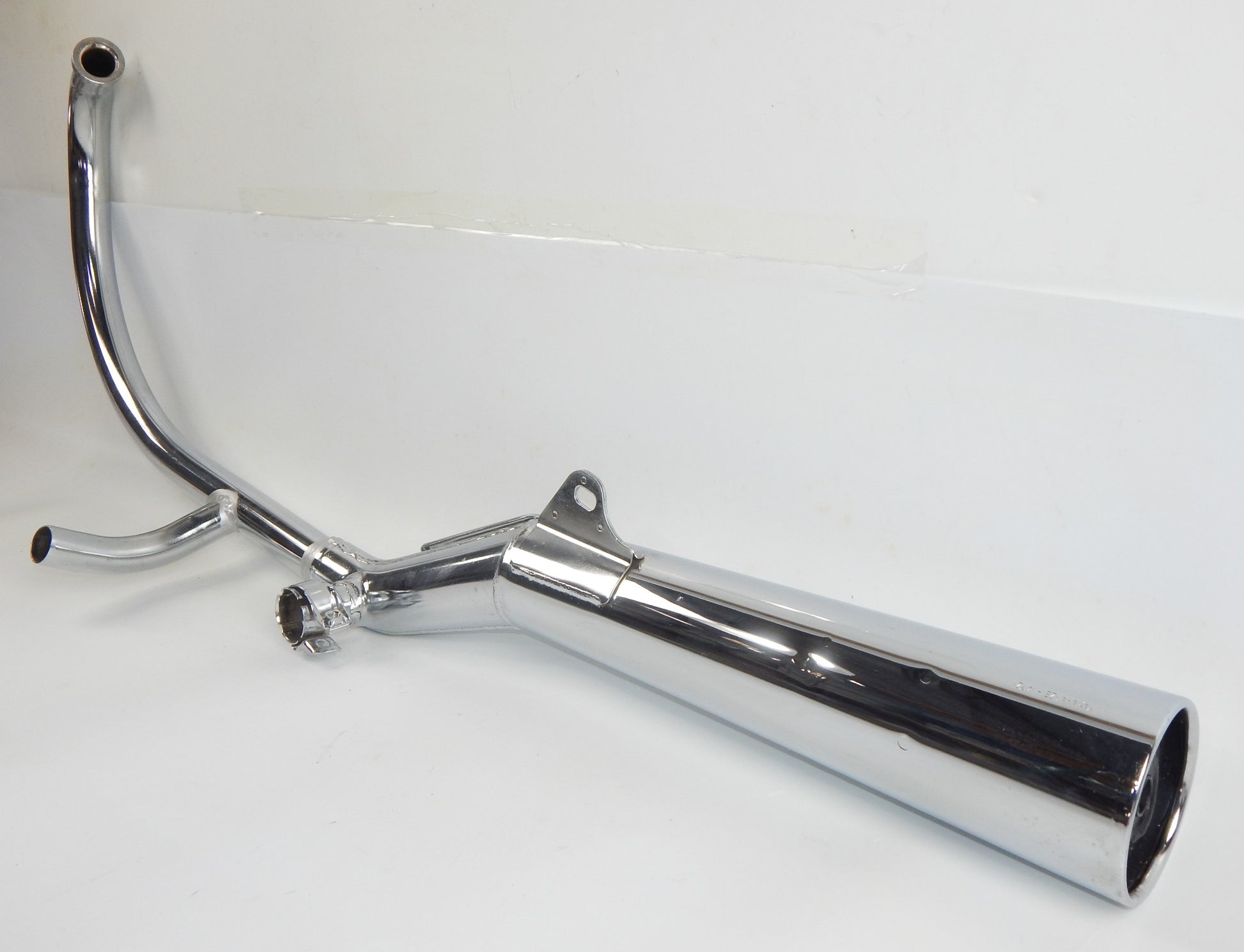 OEM YAMAHA 1982 XS400 RIGHT SIDE EXHAUST MUFFLER PIPE 12E-14721-00 VINTAGE - MotoRaider