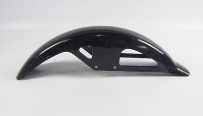 1980's FRONT FENDER BLACK STEEL L=28" W=5" SUZUKI GSE500 VINTAGE MOTORCYCLE - MotoRaider