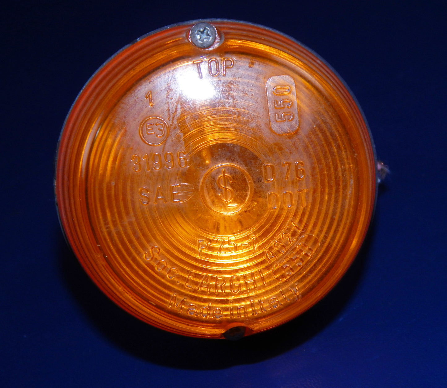 LARGHI TURN SIGNAL AMBER FRONT REAR GUZZI CAGIVA DUCATI VINTAGE ITALY - MotoRaider