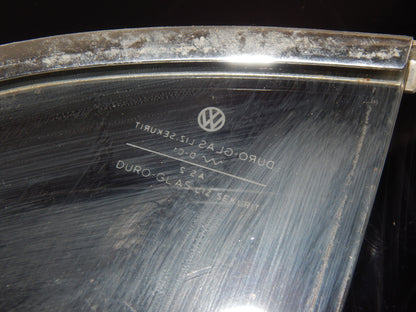 2 1960's VW BEETLE BUG RIGHT VENT WING PASSENGER WINDOW GLASS FRAME VINTAGE - MotoRaider