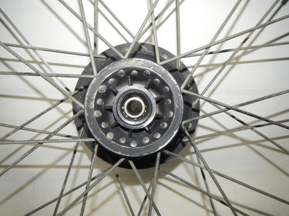 1981 BETA TRIAL 125 FRONT WHEEL 21" HUB AKRONT RIM SPOKES VINTAGE ITALY - MotoRaider