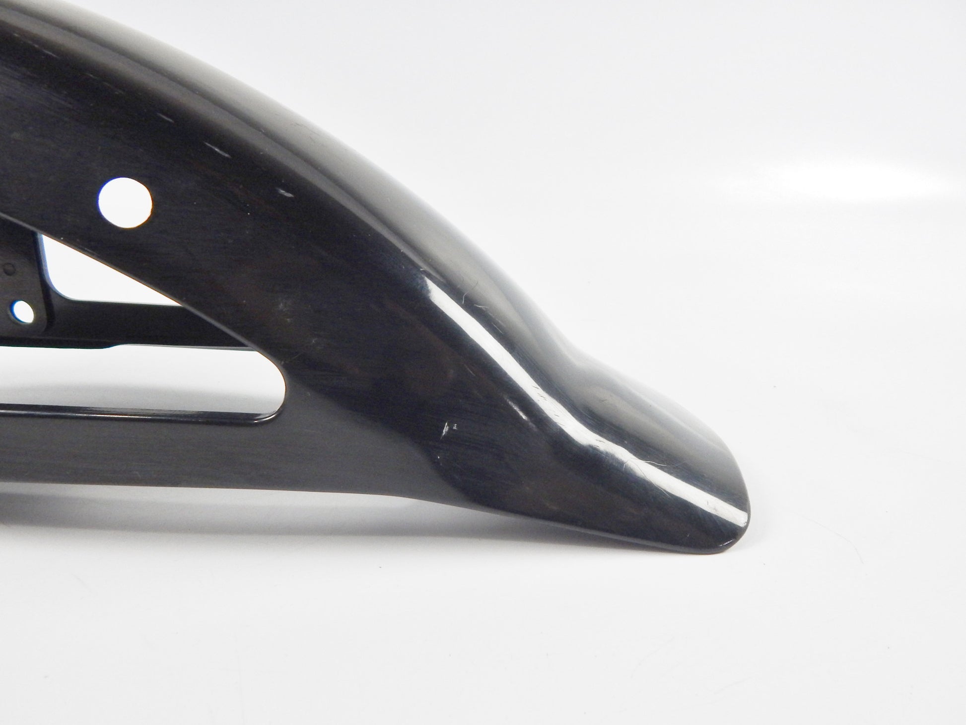 1980's FRONT FENDER BLACK STEEL L=28" W=5" SUZUKI GSE500 VINTAGE MOTORCYCLE - MotoRaider