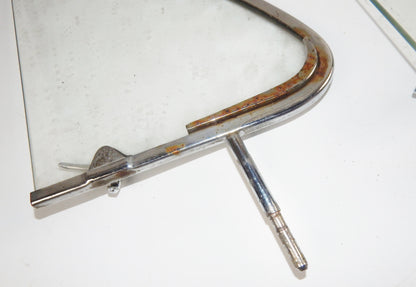 2 1960's VW BEETLE BUG RIGHT VENT WING PASSENGER WINDOW GLASS FRAME VINTAGE - MotoRaider