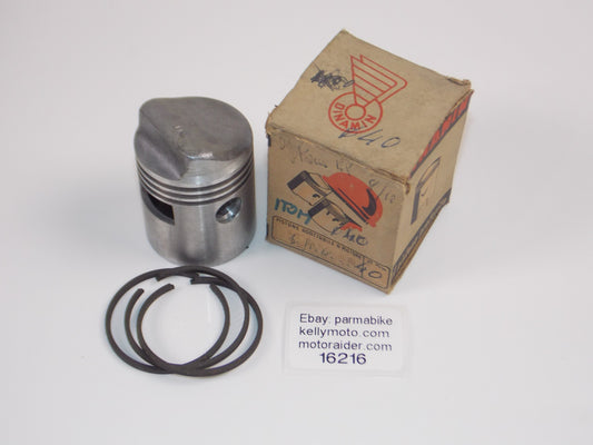 NOS DINAMIN MOTORCYCLE  106 PISTON 40MM + RINGS VINTAGE ITALY # 16216 - MotoRaider