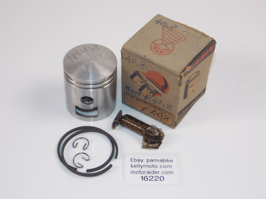 DINAMIN MOTORCYCLE 142 PISTON 40.8mm+CLIP+RING+10mm PIN VINTAGE ITALY # 16220 - MotoRaider