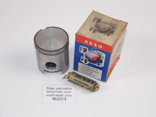 NOS ASSO WERKE 25-7300 PISTON 41MM + RINGS + 14MM PIN VINTAGE ITALY 16223 - MotoRaider