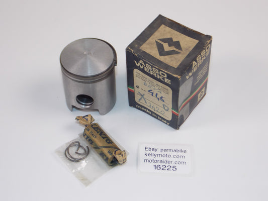 NOS ASSO WERKE 25-7300 BETA 3420 PISTON 41.6 MM+RINGS+CIRCLIPS+14MM PIN 16225 - MotoRaider