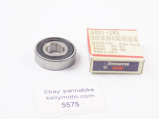 ACE BEARING 12X28X8  KAWASAKI SUZUKI 1980-1991 YZ80 | 1986-1990 BW80 6001-2RS - MotoRaider