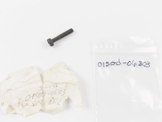 NOS OEM SUZUKI 1985 SP600 / SP250 / GS700ES 1986 GSXR750R BOLT 01500-06303 - MotoRaider