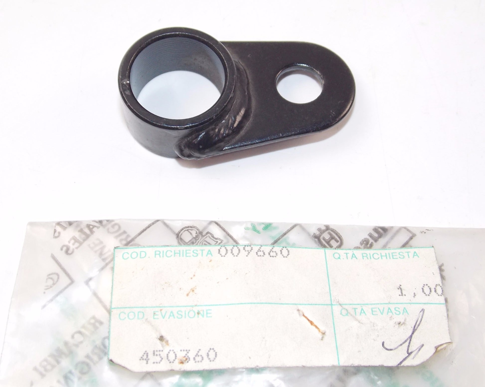 NOS OEM CAGIVA 87-88 CAMEL 501 KANGURO 350 MORINI SILENCER CONNECTION R.H 450360 - MotoRaider